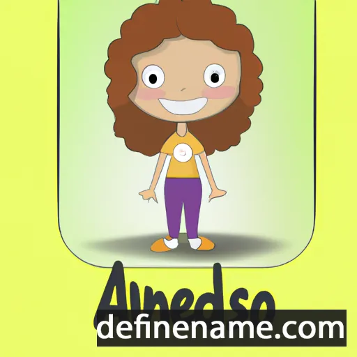 cartoon of the name Andresa