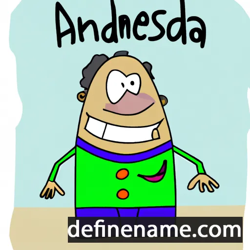 cartoon of the name Andresemena