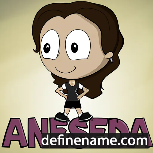 cartoon of the name Andressa