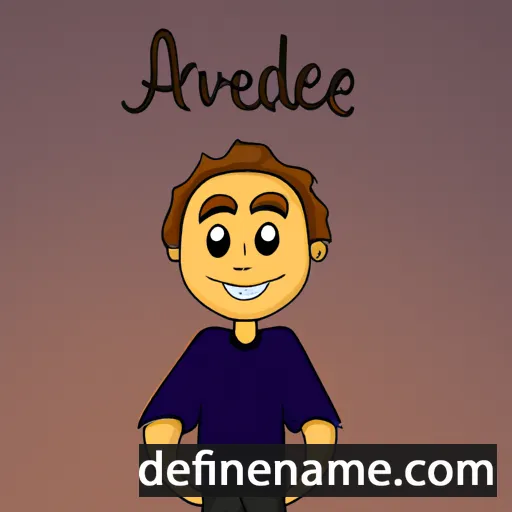 cartoon of the name Andrev