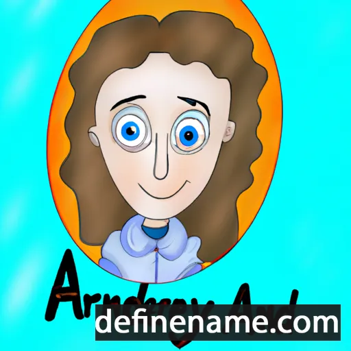 cartoon of the name Andreya