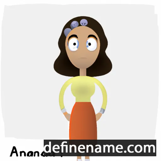 cartoon of the name Andreyana