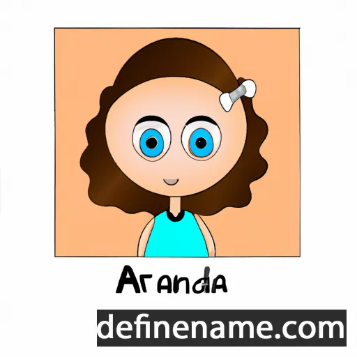 cartoon of the name Andriana