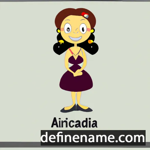 cartoon of the name Andricia