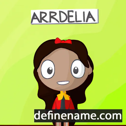 cartoon of the name Andriela