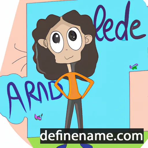 cartoon of the name Andrieli