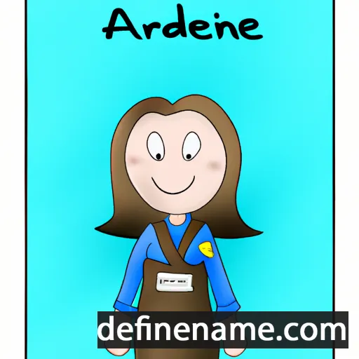 cartoon of the name Andrienne