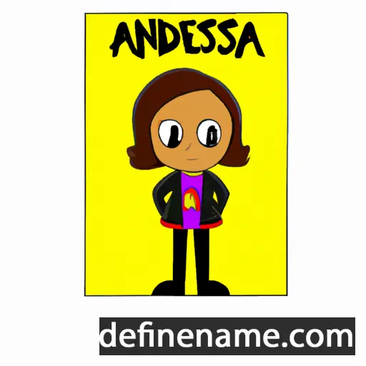 cartoon of the name Andriesa