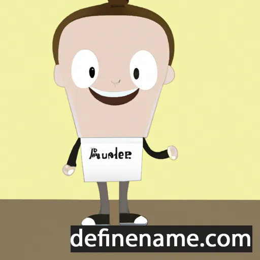 cartoon of the name Andrieu