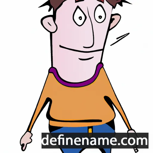 cartoon of the name Andrik