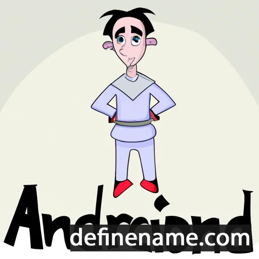 cartoon of the name Androniqi