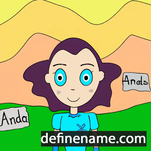 cartoon of the name Andrra