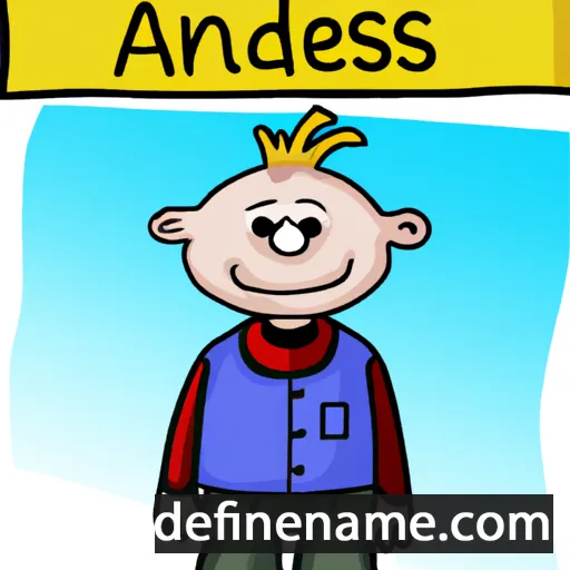 cartoon of the name Andžejs