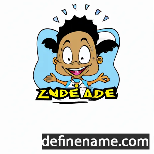 cartoon of the name Andzile