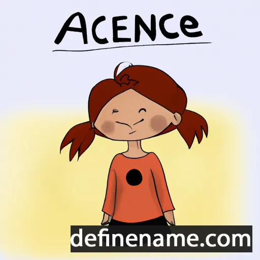 cartoon of the name Anéczka