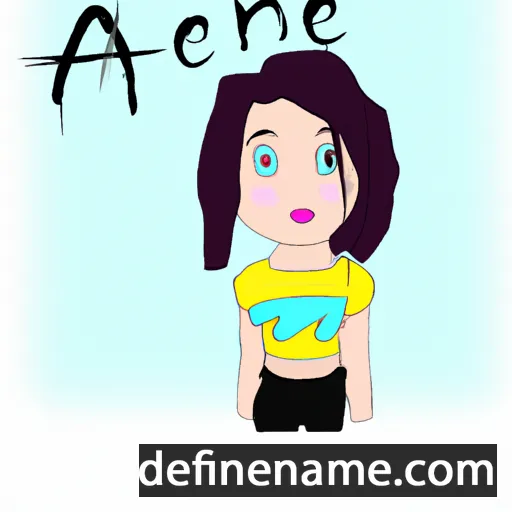 cartoon of the name Anée