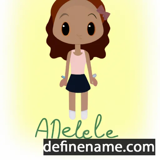 cartoon of the name Anélia