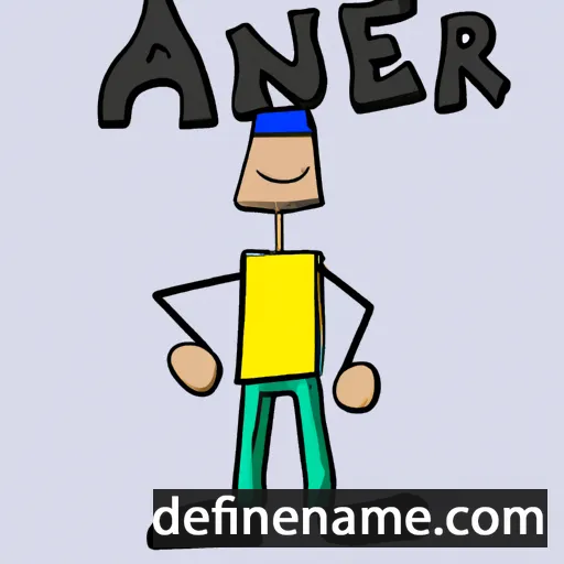 cartoon of the name Anèr