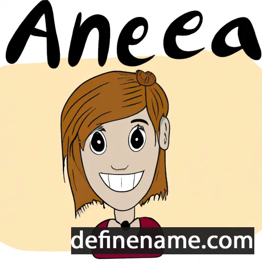 cartoon of the name Anea