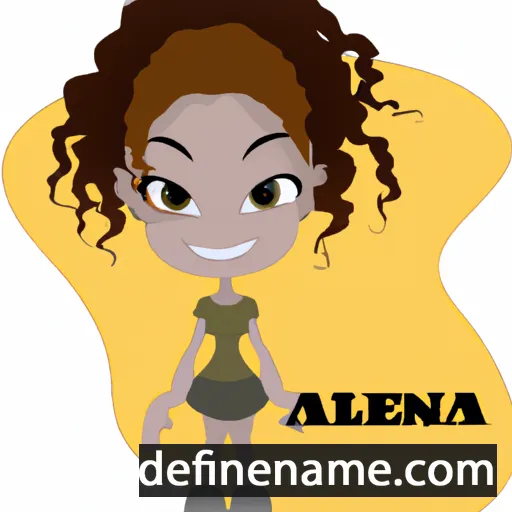 cartoon of the name Anealia