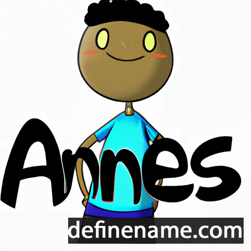 cartoon of the name Anees