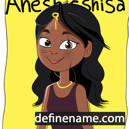 cartoon of the name Aneisha