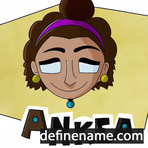 cartoon of the name Aneka