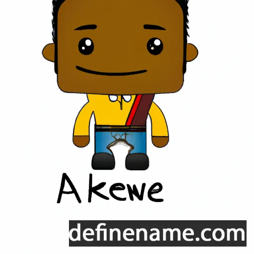 cartoon of the name Anekwe