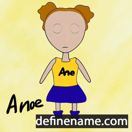 cartoon of the name Aneļa