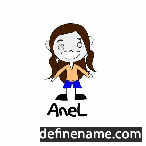 cartoon of the name Anel