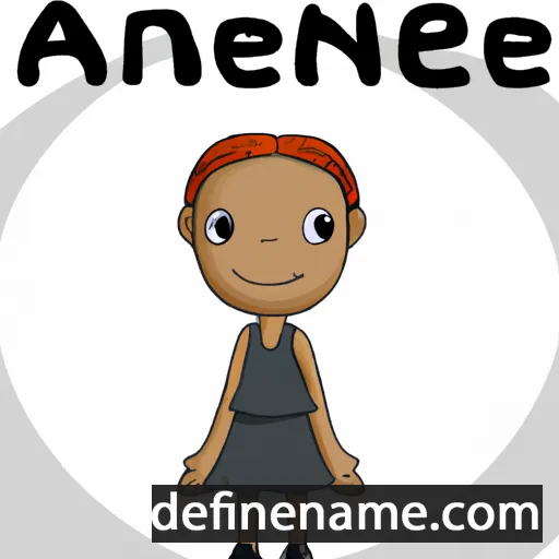 cartoon of the name Anele