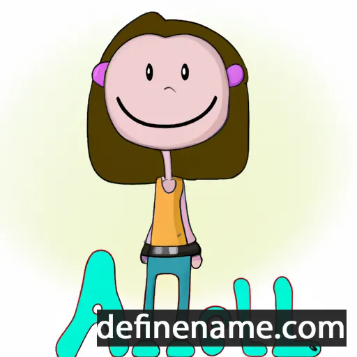 cartoon of the name Aneli