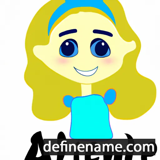 cartoon of the name Anelija