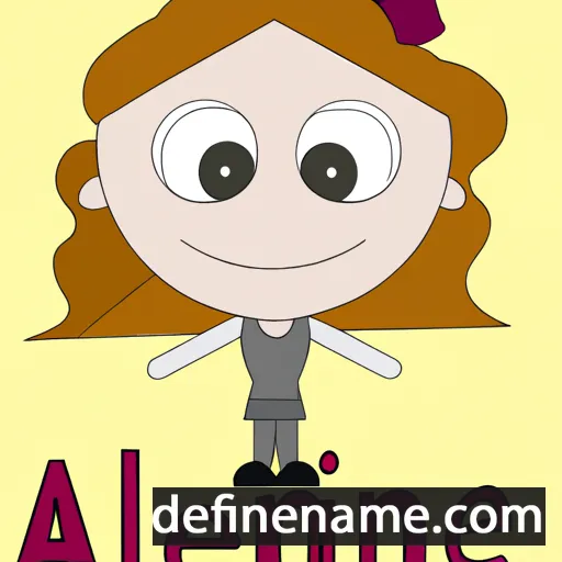 cartoon of the name Aneline