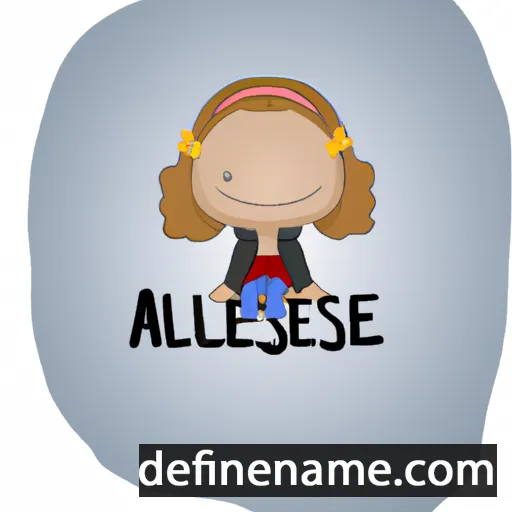 cartoon of the name Anelisa