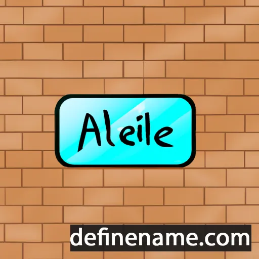 cartoon of the name Aneliz