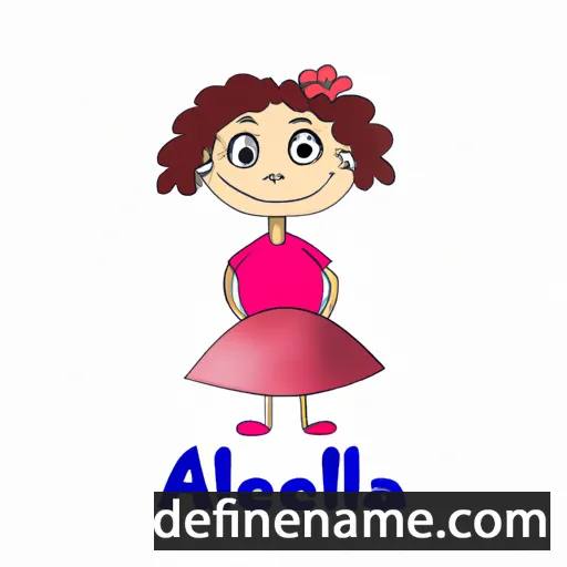 cartoon of the name Anella