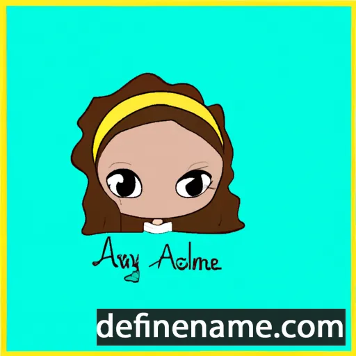 cartoon of the name Anelyne