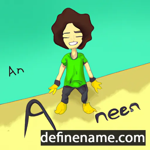 cartoon of the name Anen