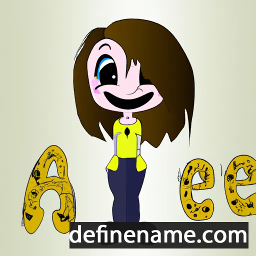 cartoon of the name Anene