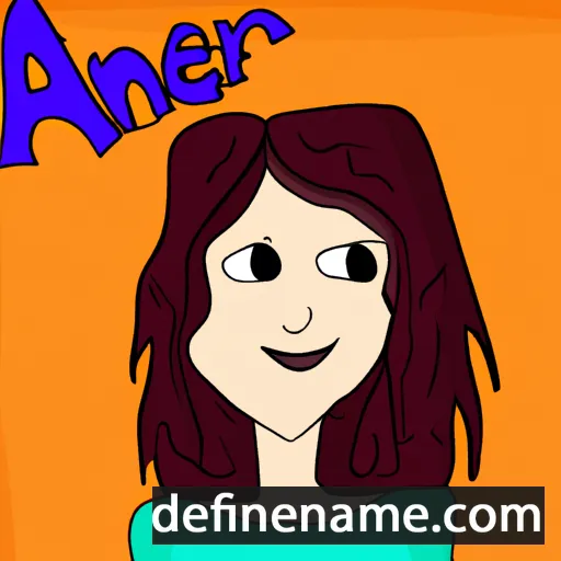 cartoon of the name Aneri