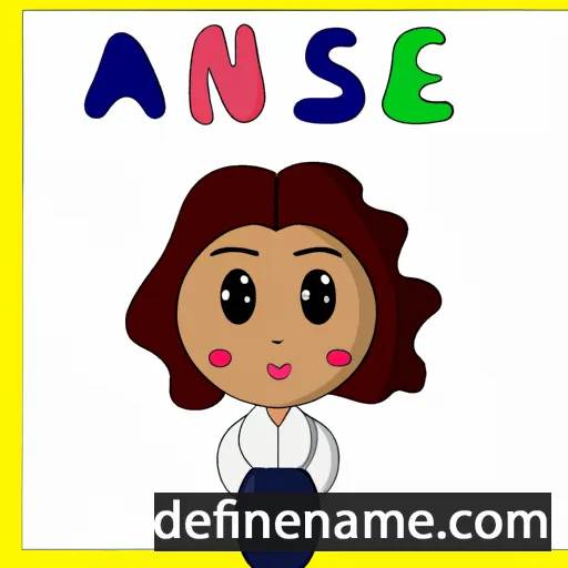 cartoon of the name Anesa