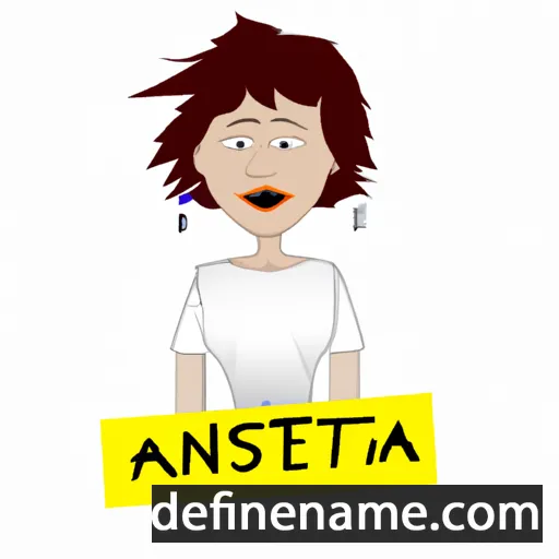 cartoon of the name Anesta