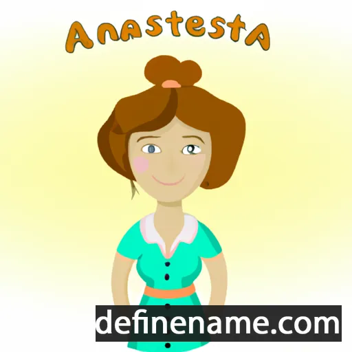 cartoon of the name Anestasia