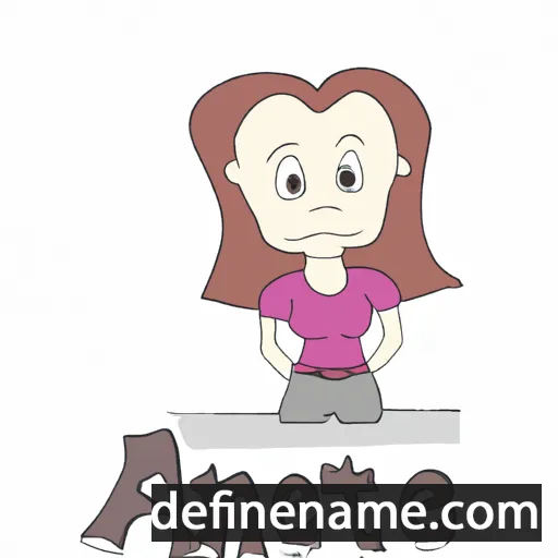 cartoon of the name Anete