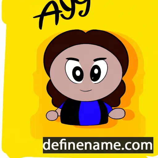 cartoon of the name Aneya