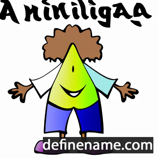 cartoon of the name Anfiliga