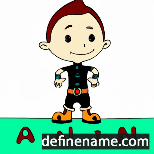 cartoon of the name Anfinn