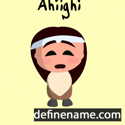 cartoon of the name Angahiki