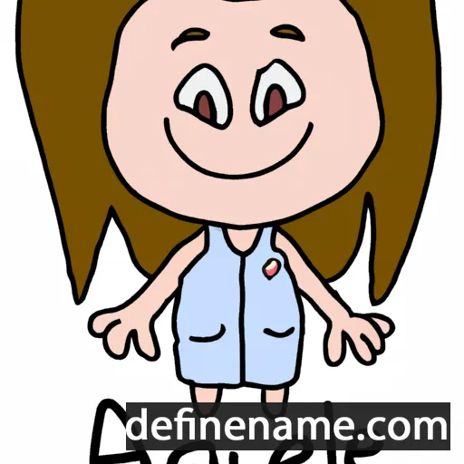 cartoon of the name Angee